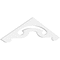 Ekena Millwork Pitch Northwest Architectural Grade PVC Gable Pediment, 48"W x 12"H x 1"P (6/12) GPP048X012X100NOR - alternate 1